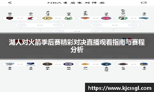 湖人对火箭季后赛精彩对决直播观看指南与赛程分析